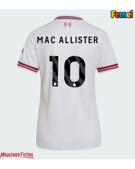 Liverpool Alexis Mac Allister #10 Tricou Fotbal Replică 2026-27 Femei Deplasare Liverpool Alexis Mac Allister #10 Tricou Fotbal Replică 2026-27 Femei Deplasare